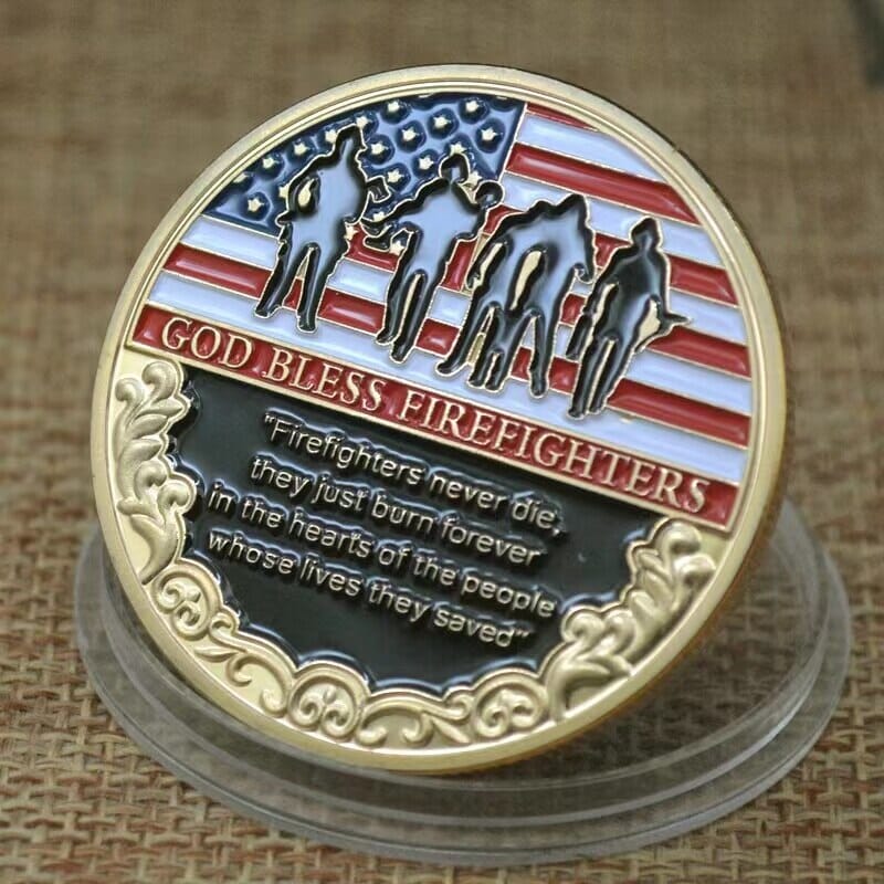 Firefighter Thank You Challenge Coin