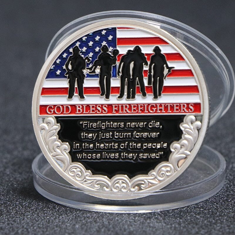 Firefighter Thank You Challenge Coin