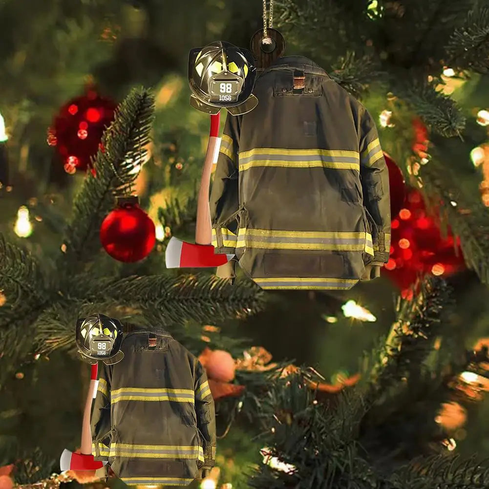 Firefighter, Police, and Military Christmas Tree Ornaments