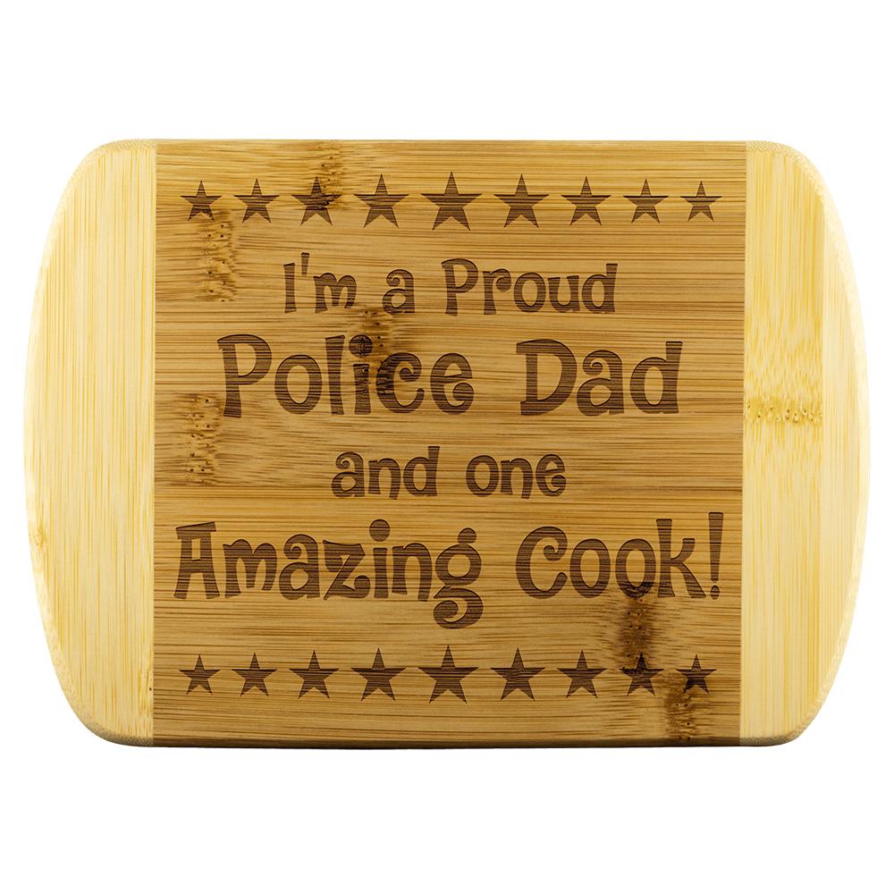 Police Dad & Amazing Cook Cutting Board | Heroic Defender