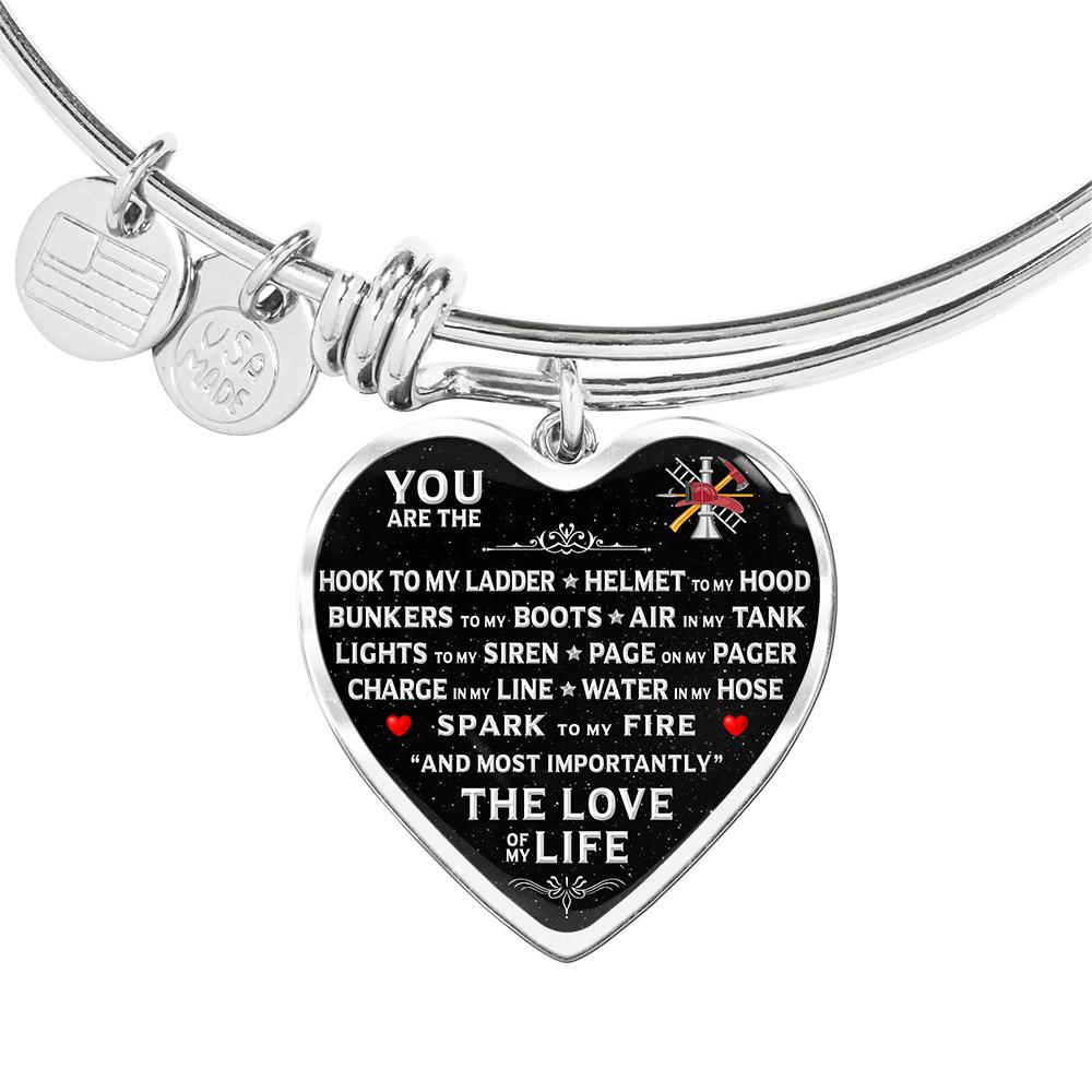 You Are The "Love Of My Life" Firefighter Bracelet | Heroic Defender