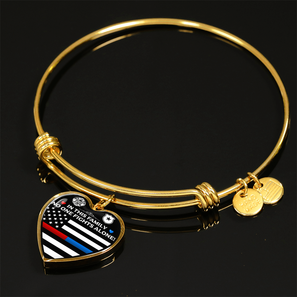 Firefighter and Law Enforcement Family Bangle Bracelet - Heroic Defender