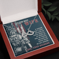 Navy Wife Infinity Heart Necklace