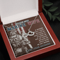 Marine Corps Wife Infinity Heart Necklace