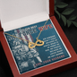 Air Force Wife Infinity Heart Necklace