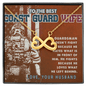 Coast Guard Wife Infinity Heart Necklace