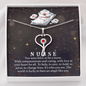 Nurse Heart Shaped Stethoscope Necklace