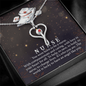 Nurse Heart Shaped Stethoscope Necklace