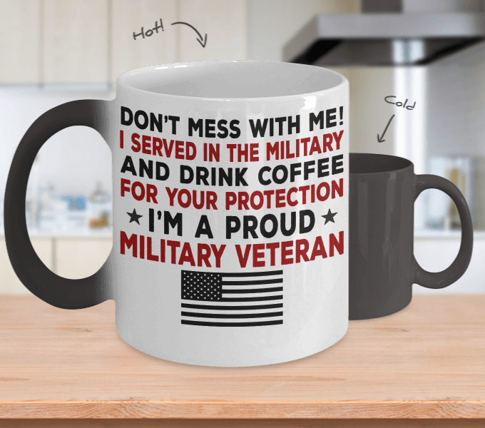 Proud Military Veteran Color Changing Magic Mug | Heroic Defender