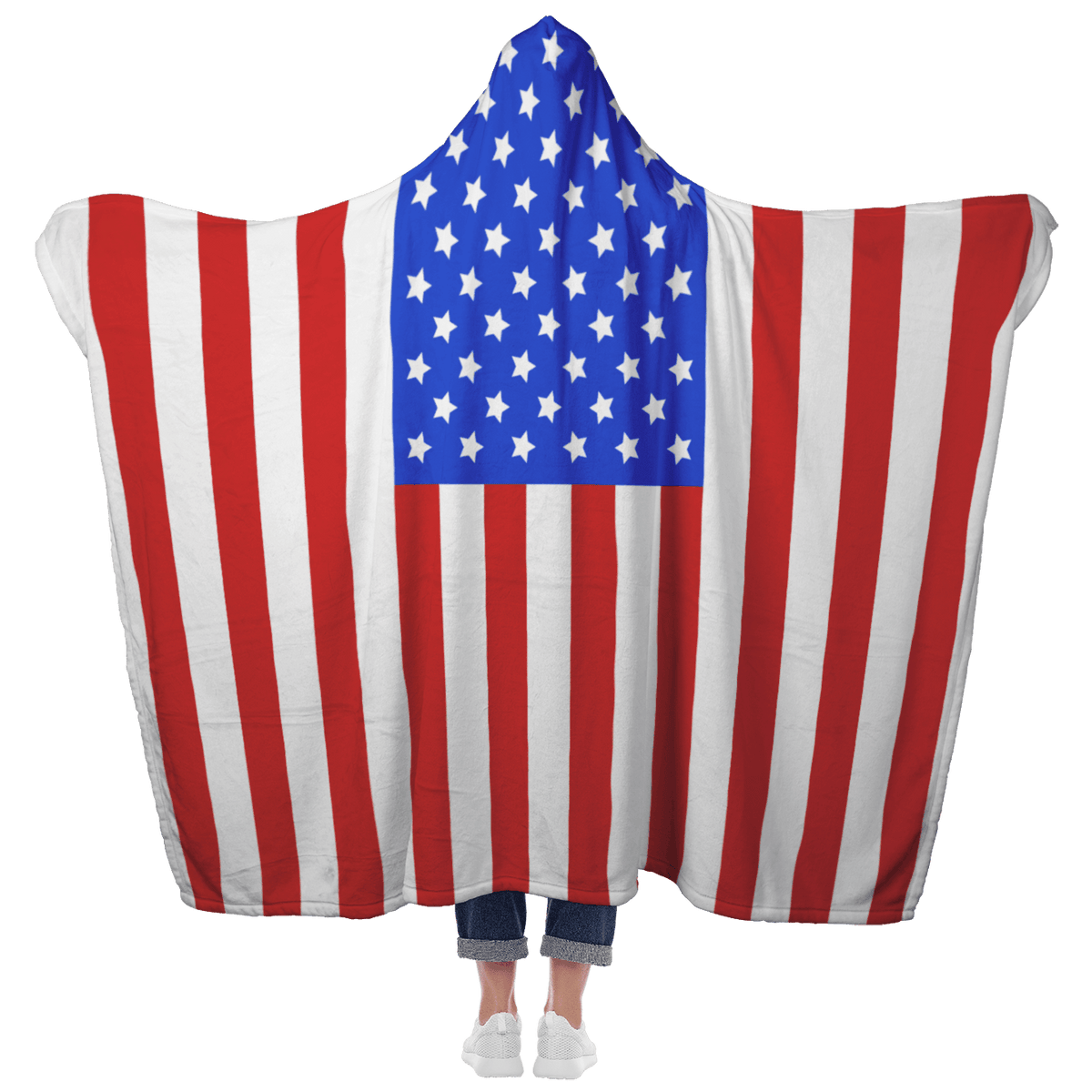 American Flag Hooded Blanket | Heroic Defender