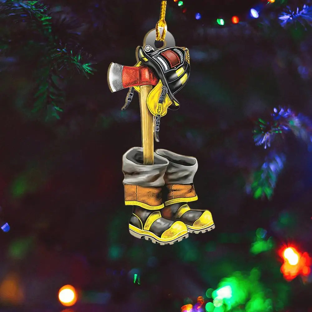 Firefighter, Police, and Military Christmas Tree Ornaments