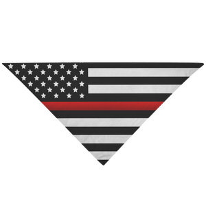 Thin Red Line Pet Bandana | Heroic Defender