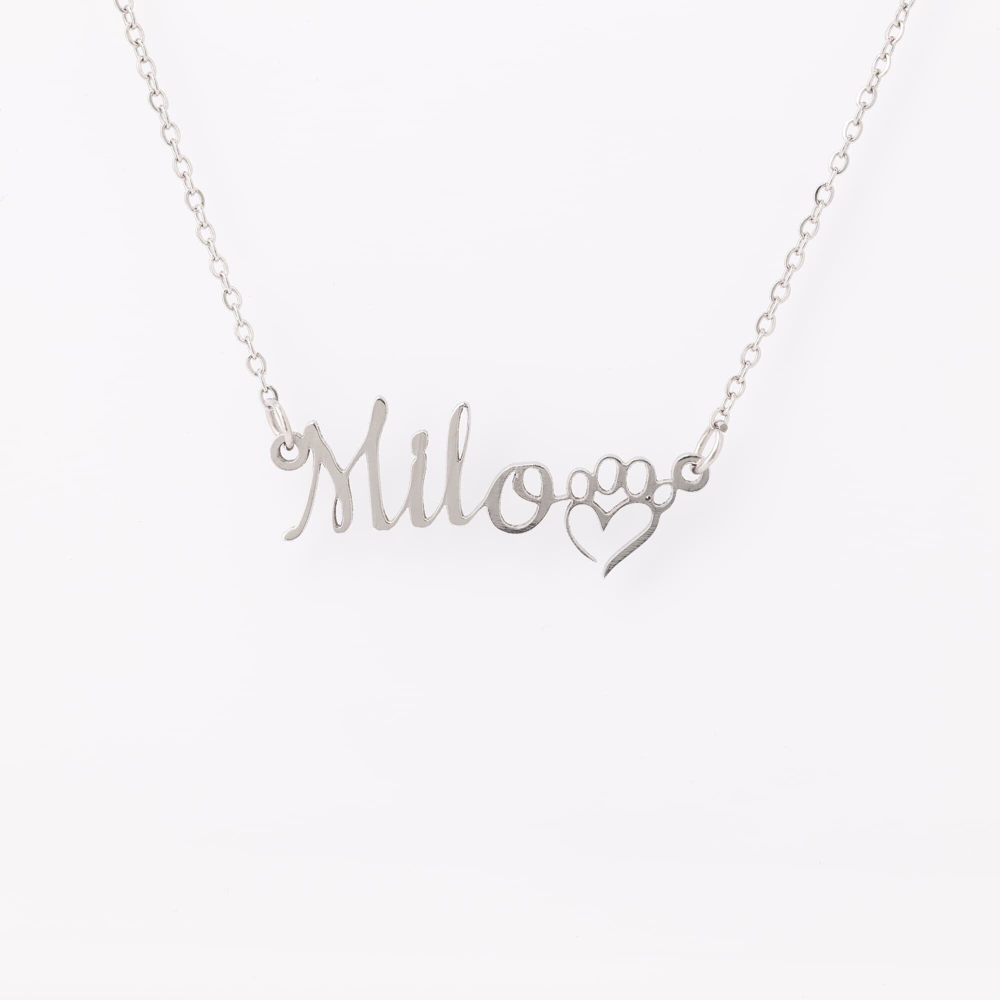 Dog Mom Customized Name Necklace