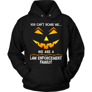 We Are a Law Enforcement Family Halloween Sweatshirt - Heroic Defender