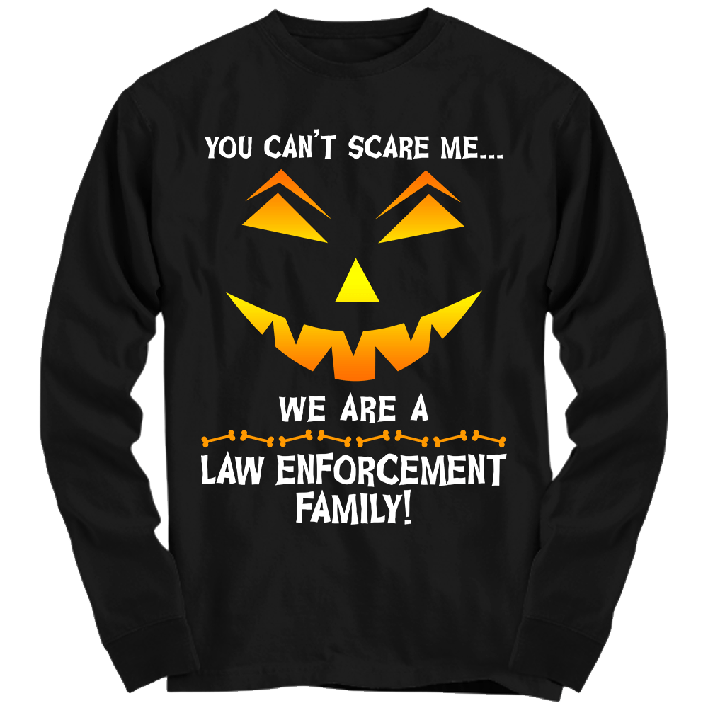 We Are a Law Enforcement Family Halloween Shirt - Heroic Defender