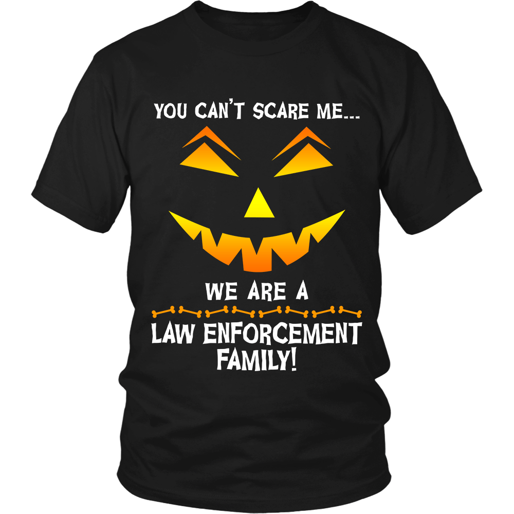 We Are a Law Enforcement Family Halloween Shirt - Heroic Defender