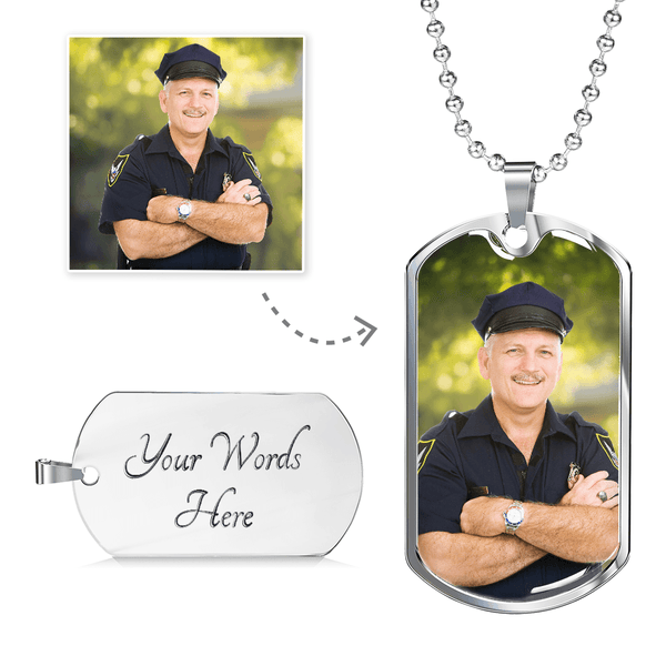 Law enforcement dog tags best sale
