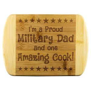 Military Dad & Amazing Cook Cutting Board | Heroic Defender