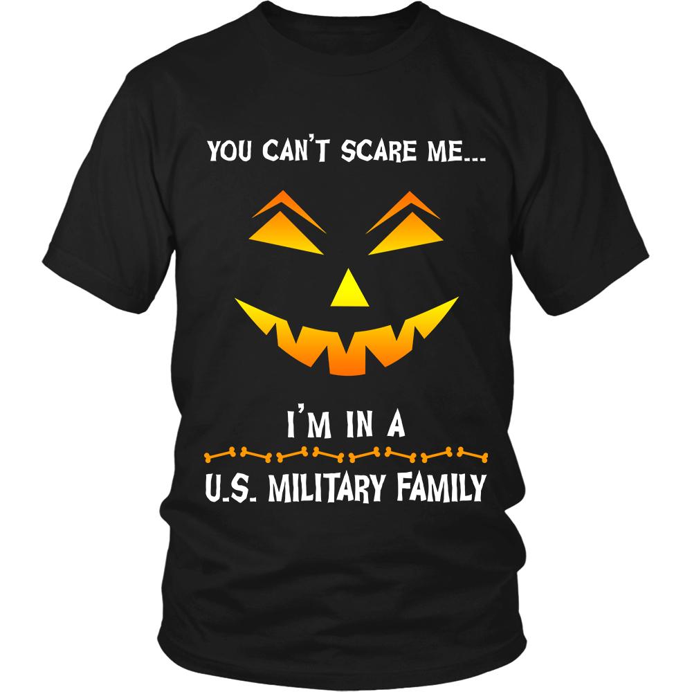 You Can't Scare Me Military Halloween Shirt | Heroic Defender