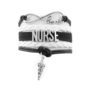 Nurse Infinity Love Bracelet With EMS Charm | Heroic Defender