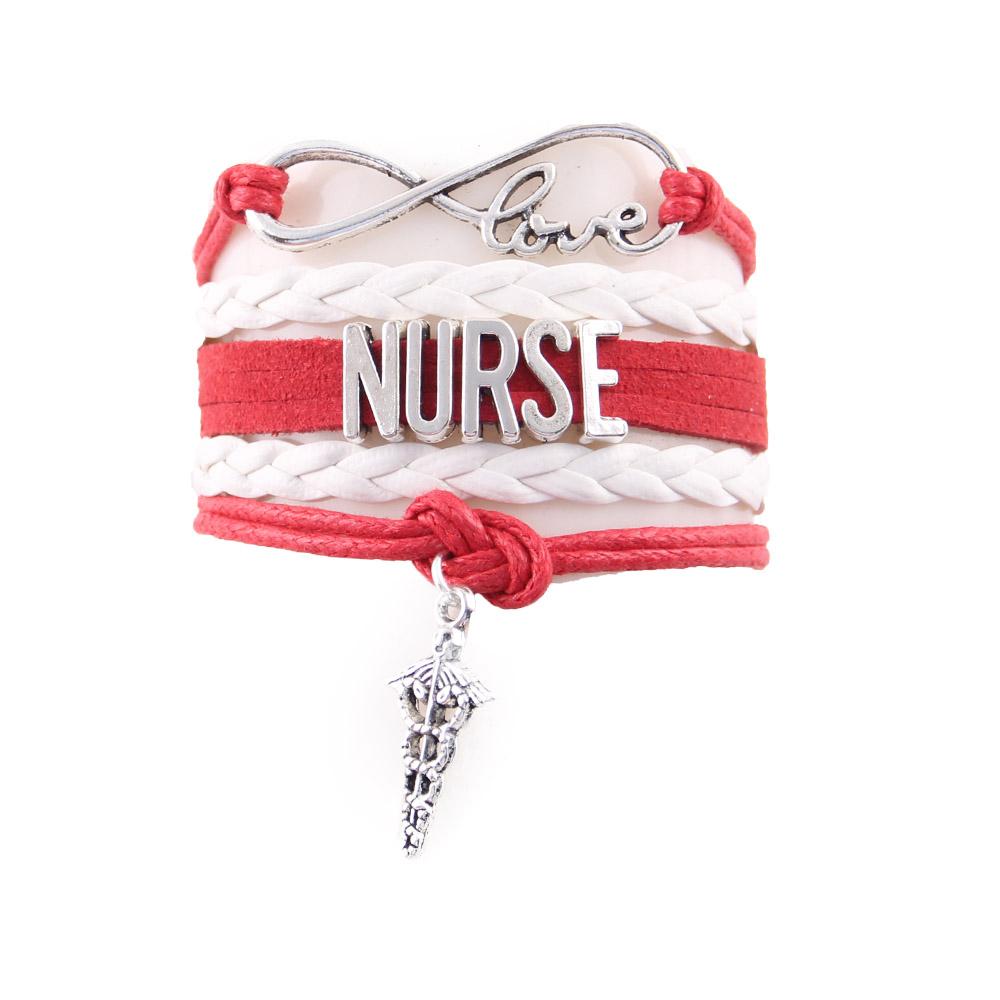 Nurse Infinity Love Bracelet With EMS Charm | Heroic Defender