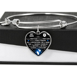 Police Mom "I Am His Mother" Bangle Bracelet - Heroic Defender