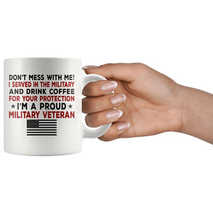 Proud Military Veteran Coffee Mug | Heroic Defender