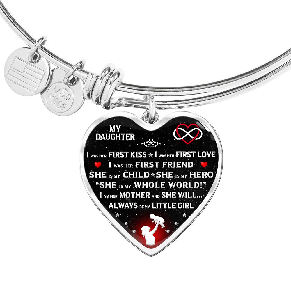 Proud Mom "I Am Her Mother" Bangle Bracelet | Heroic Defender