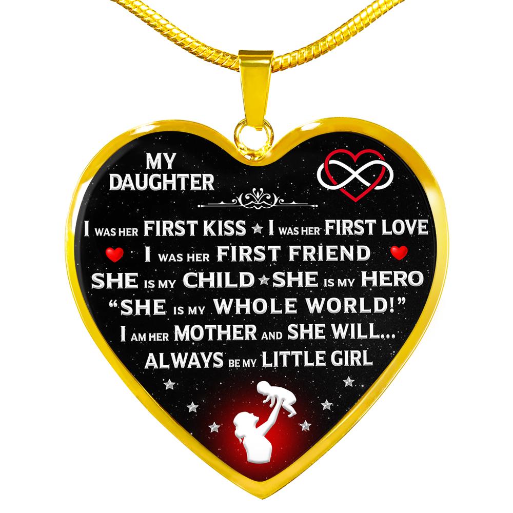 Proud Mom "I Am Her Mother" Heart Necklace | Heroic Defender