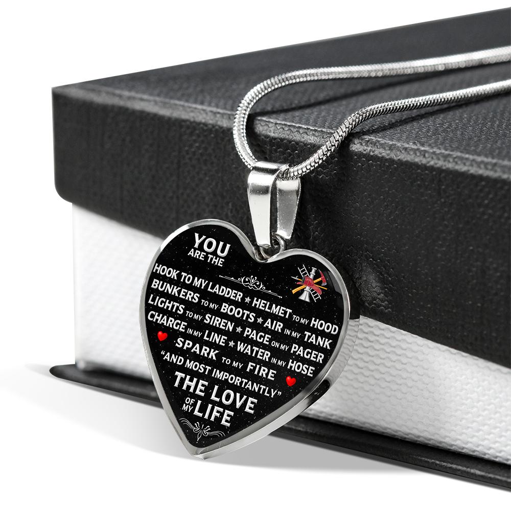 You Are The "Love Of My Life" Firefighter Necklace | Heroic Defender