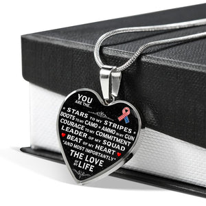 You Are The "Love Of My Life" Military Necklace | Heroic Defender