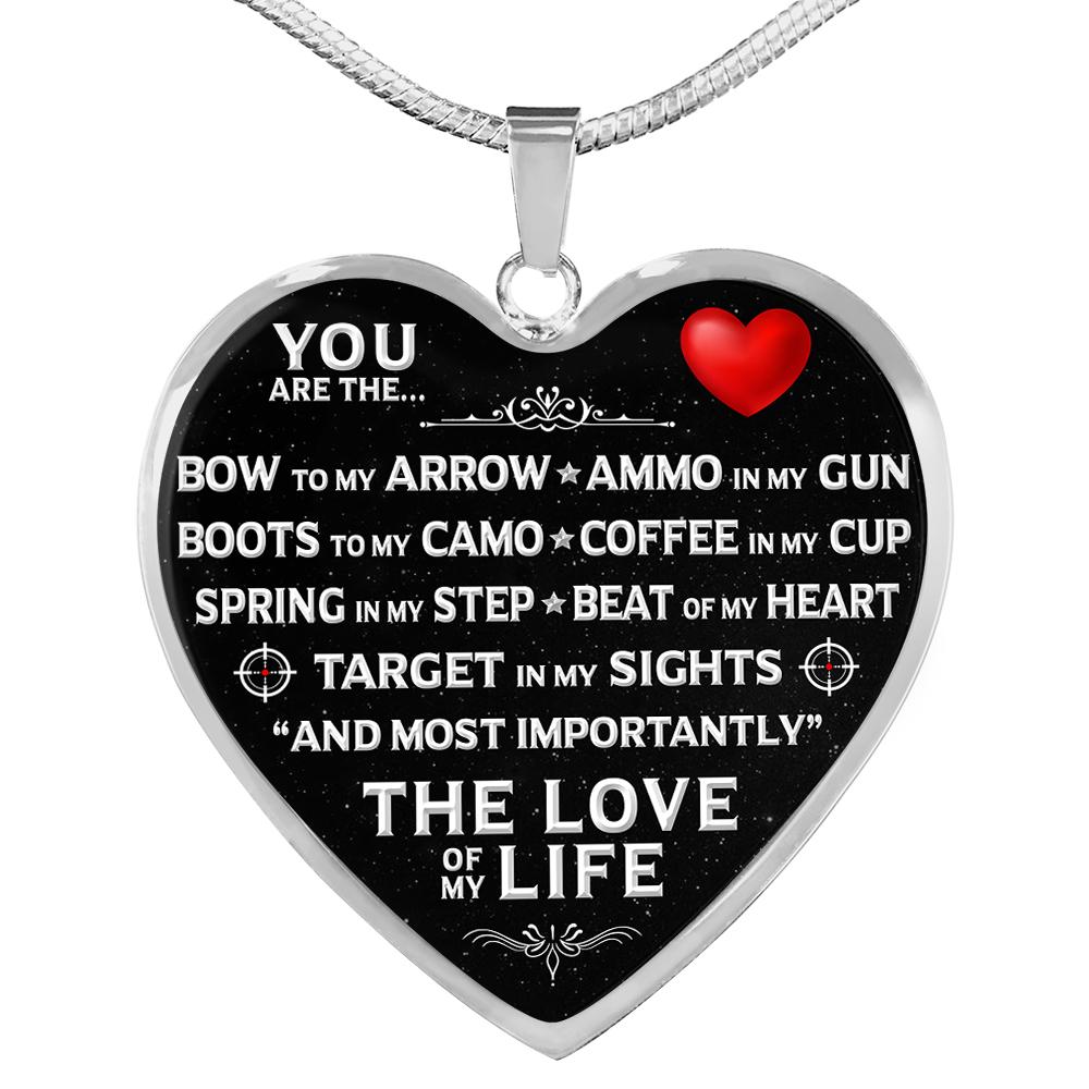 You Are The "Love Of My Life" Hunter Necklace | Heroic Defender