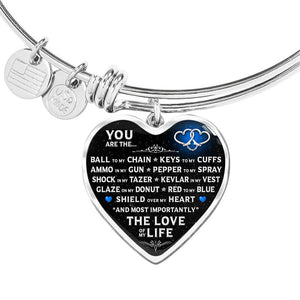 You Are The "Love Of My Life" Police Bracelet | Heroic Defender