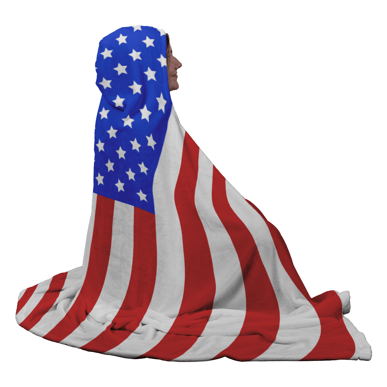 American Flag Hooded Blanket | Heroic Defender