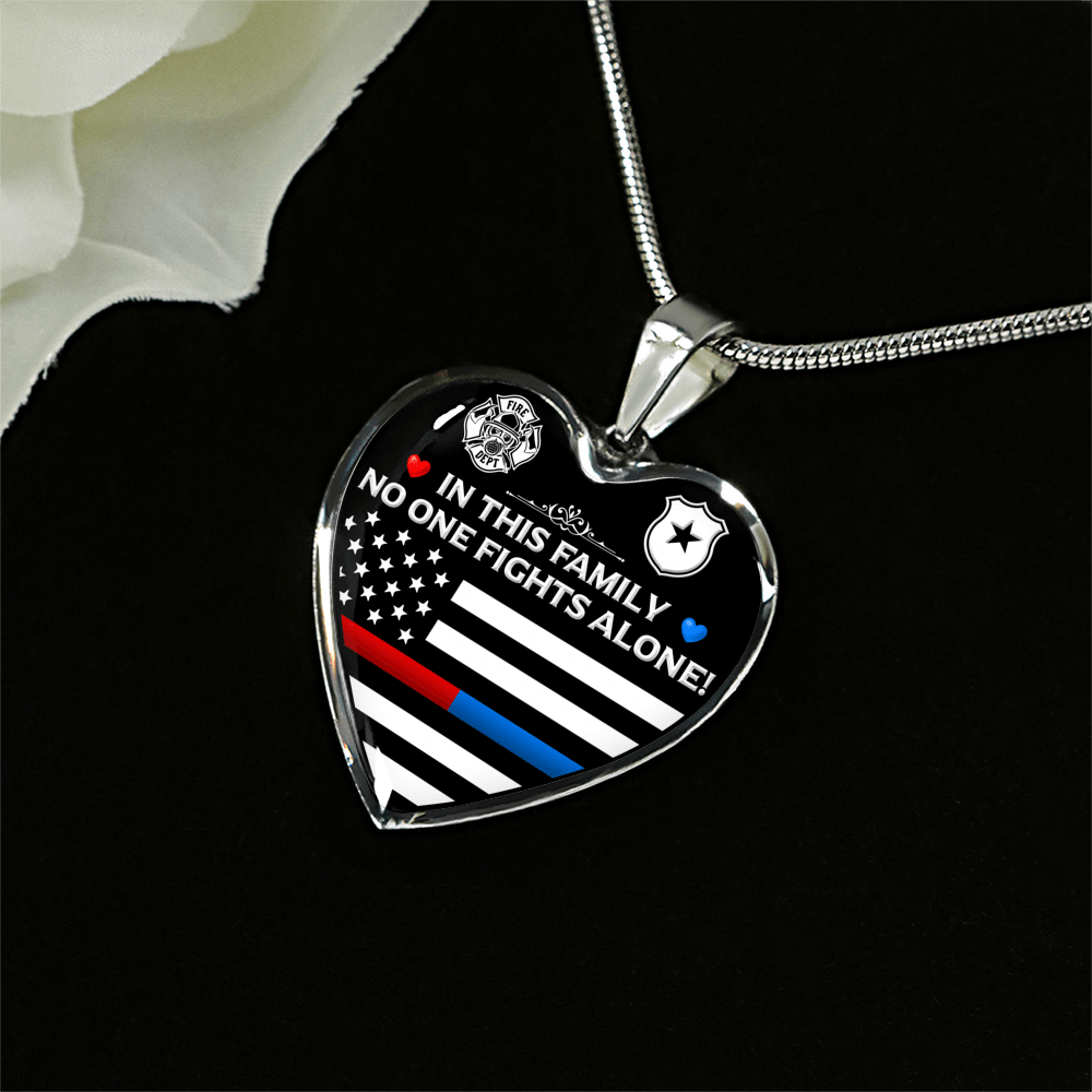 Firefighter & Law Enforcement Family Necklace - Heroic Defender