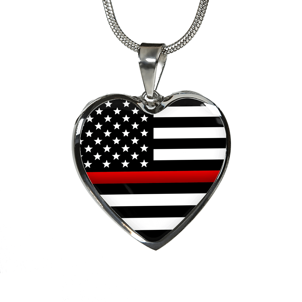 Thin red cheap line necklace