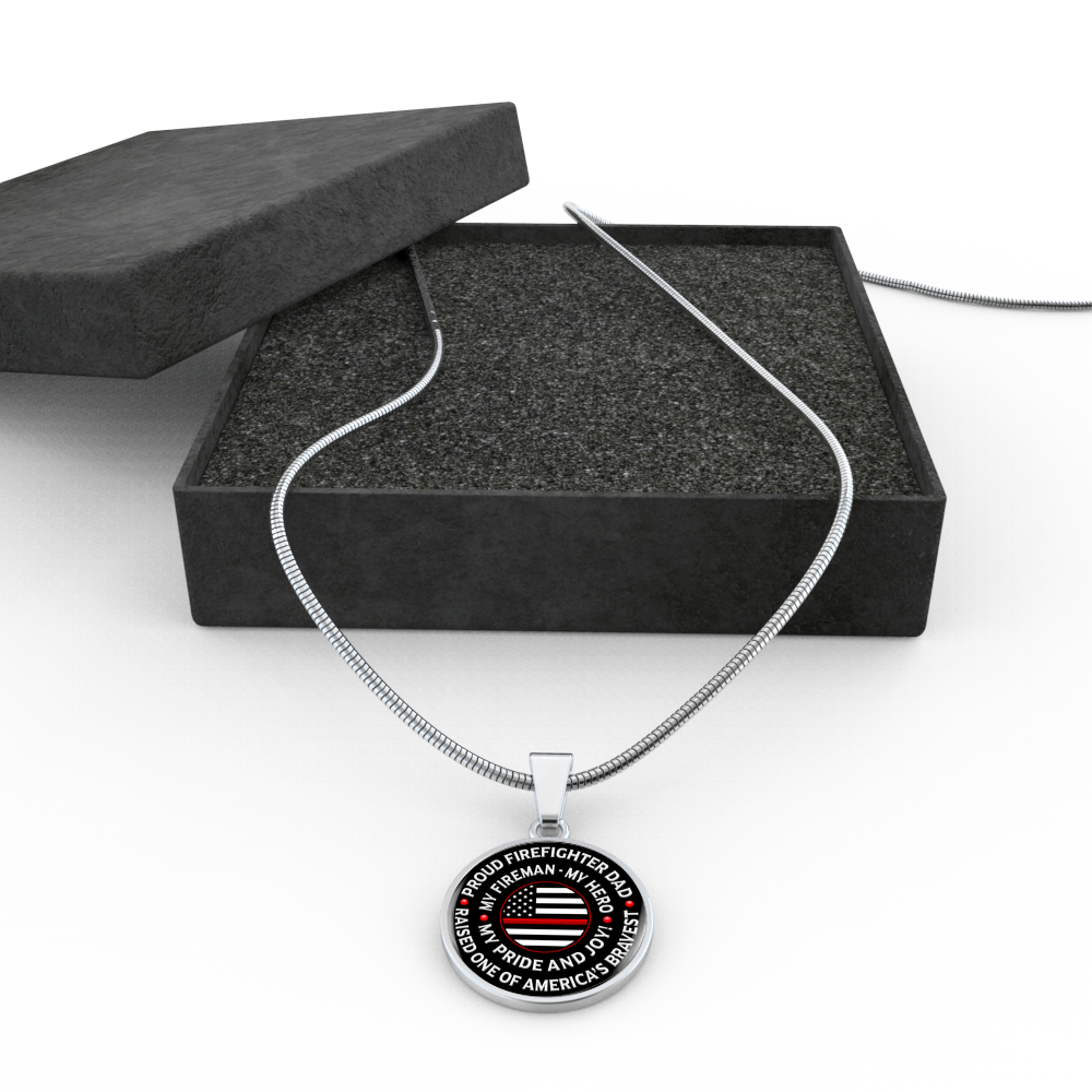 Firefighter Dad "Pride and Joy" Necklace - Heroic Defender