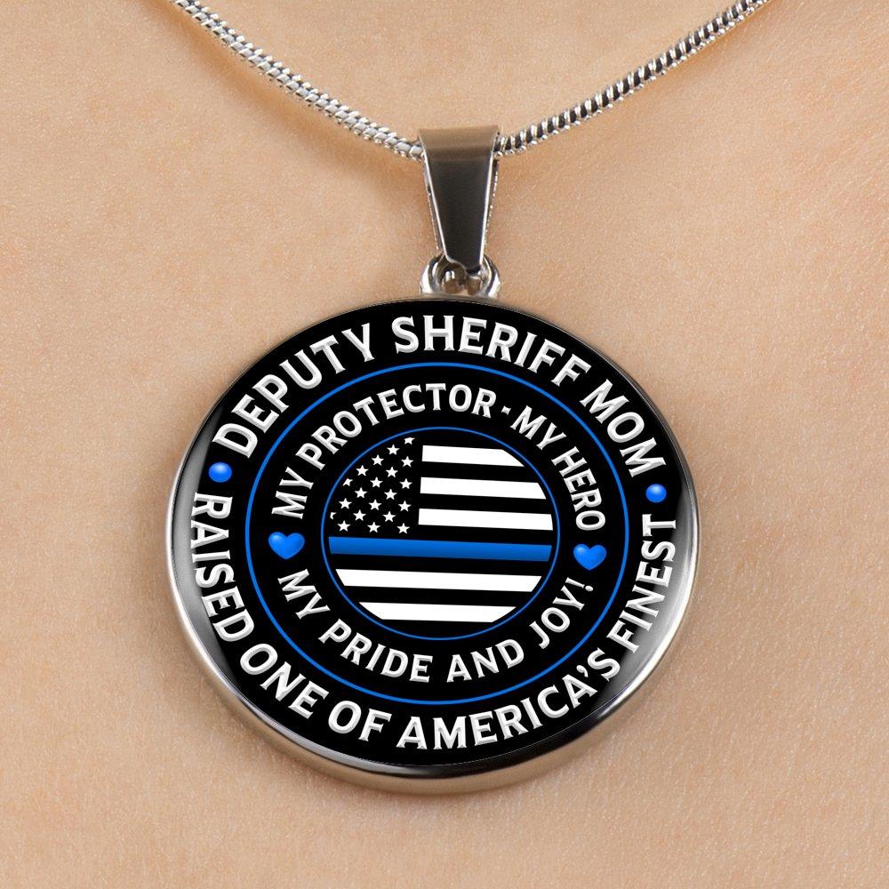 Deputy Sheriff Mom "My Pride and Joy" Necklace - Heroic Defender