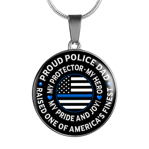 Police Dad "Pride and Joy" Necklace - Heroic Defender