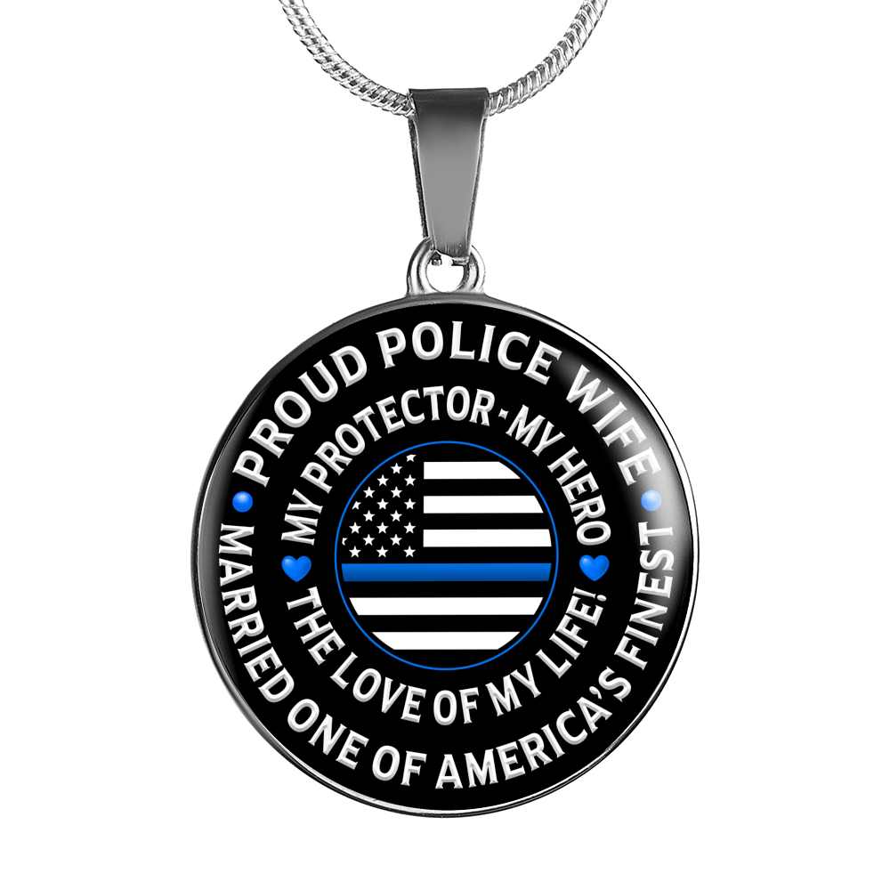 Police necklace for wife discount