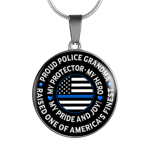 Police Grandma "Pride and Joy" Necklace - Heroic Defender