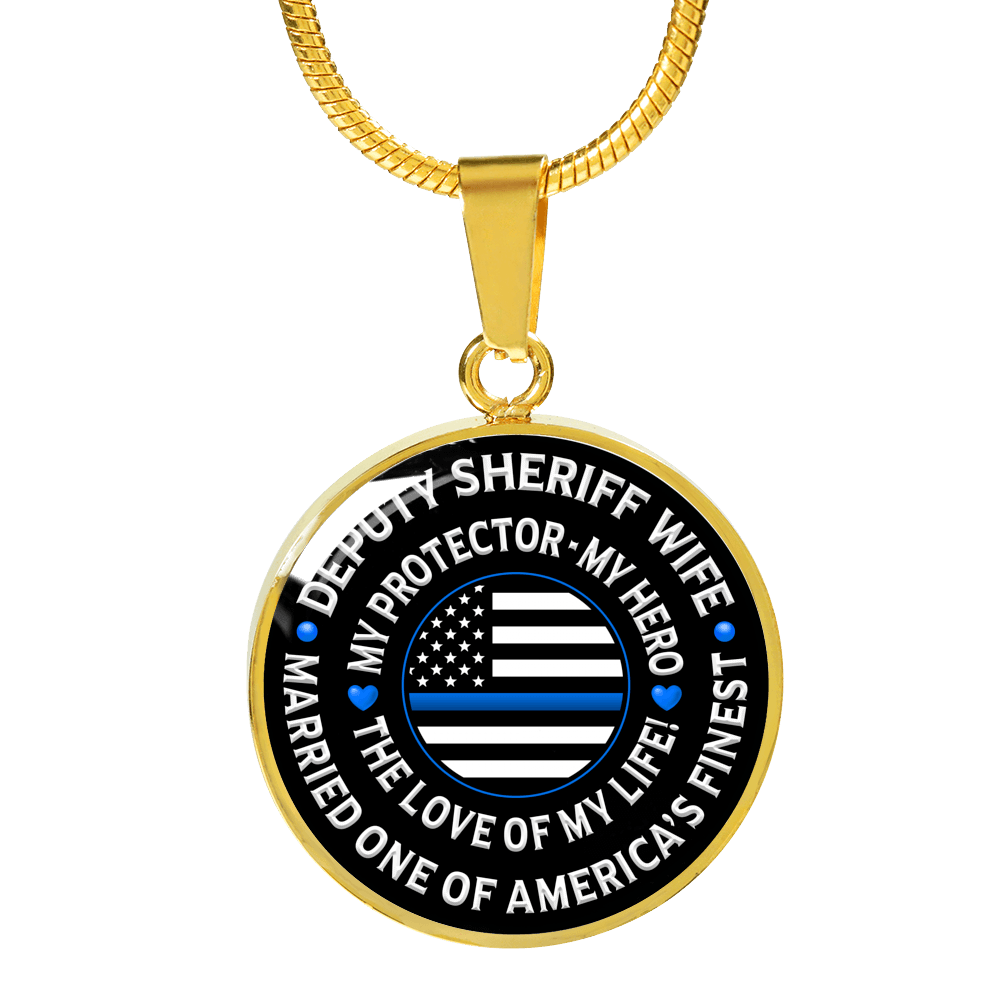 Deputy Sheriff Wife "Love of My Life" Necklace - Heroic Defender