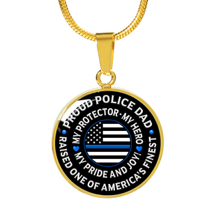 Police Dad "Pride and Joy" Necklace - Heroic Defender
