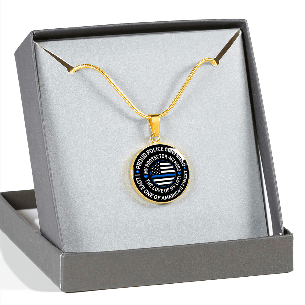 Police Girlfriend Love of My Life Necklace Heroic Defender