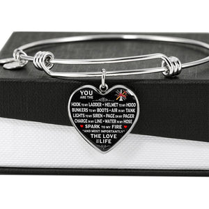 You Are The "Love Of My Life" Firefighter Bracelet | Heroic Defender