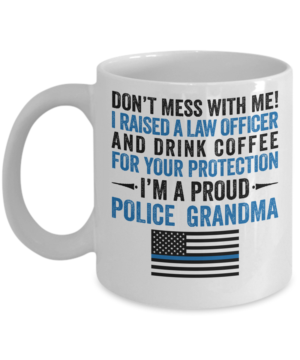 Proud Police Grandma Coffee Mug - Heroic Defender