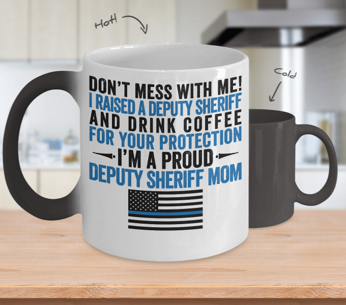 Deputy Sheriff Mom Color Changing Magic Mug - Heroic Defender