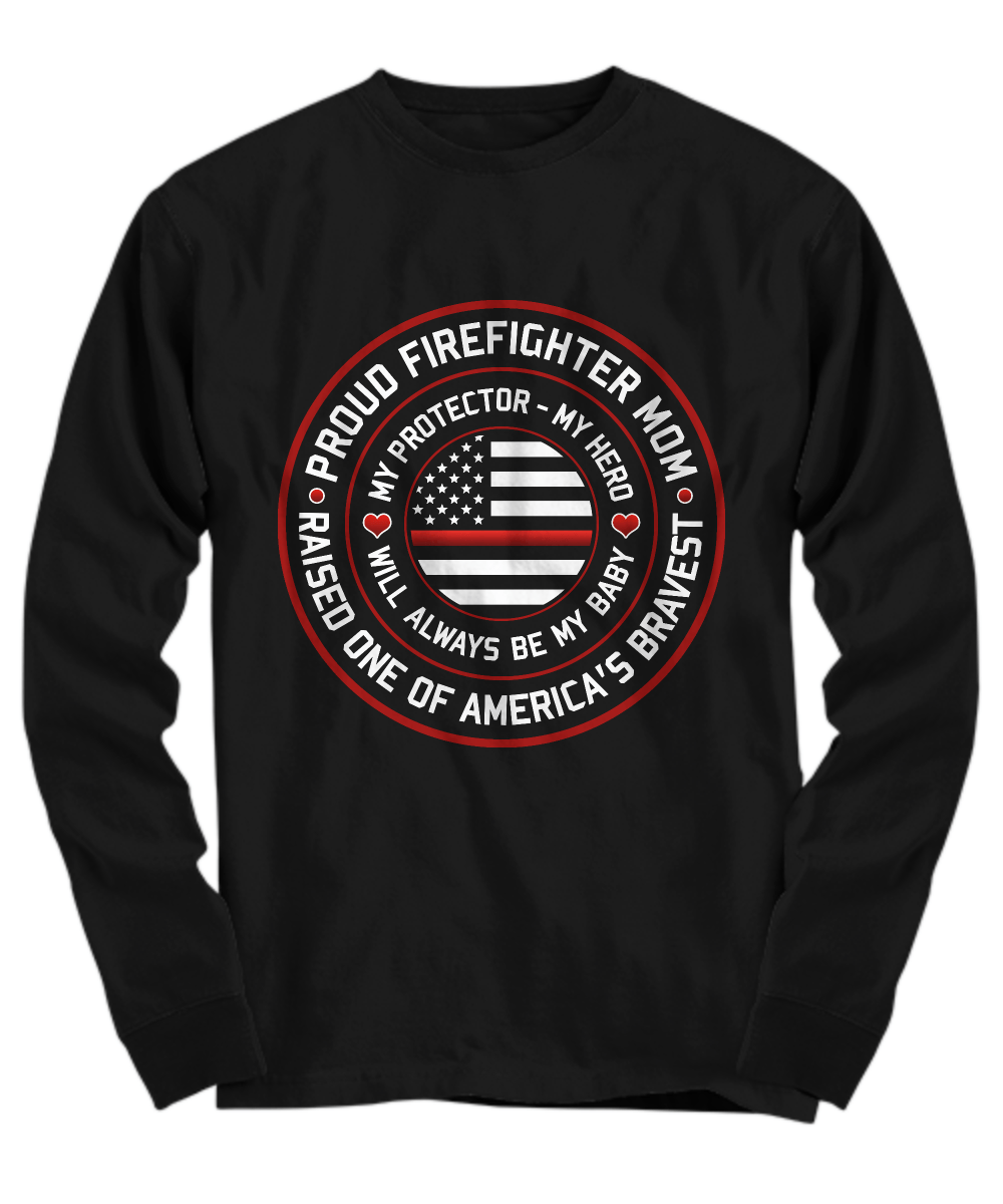 Proud Firefighter Mom Shirt - Heroic Defender