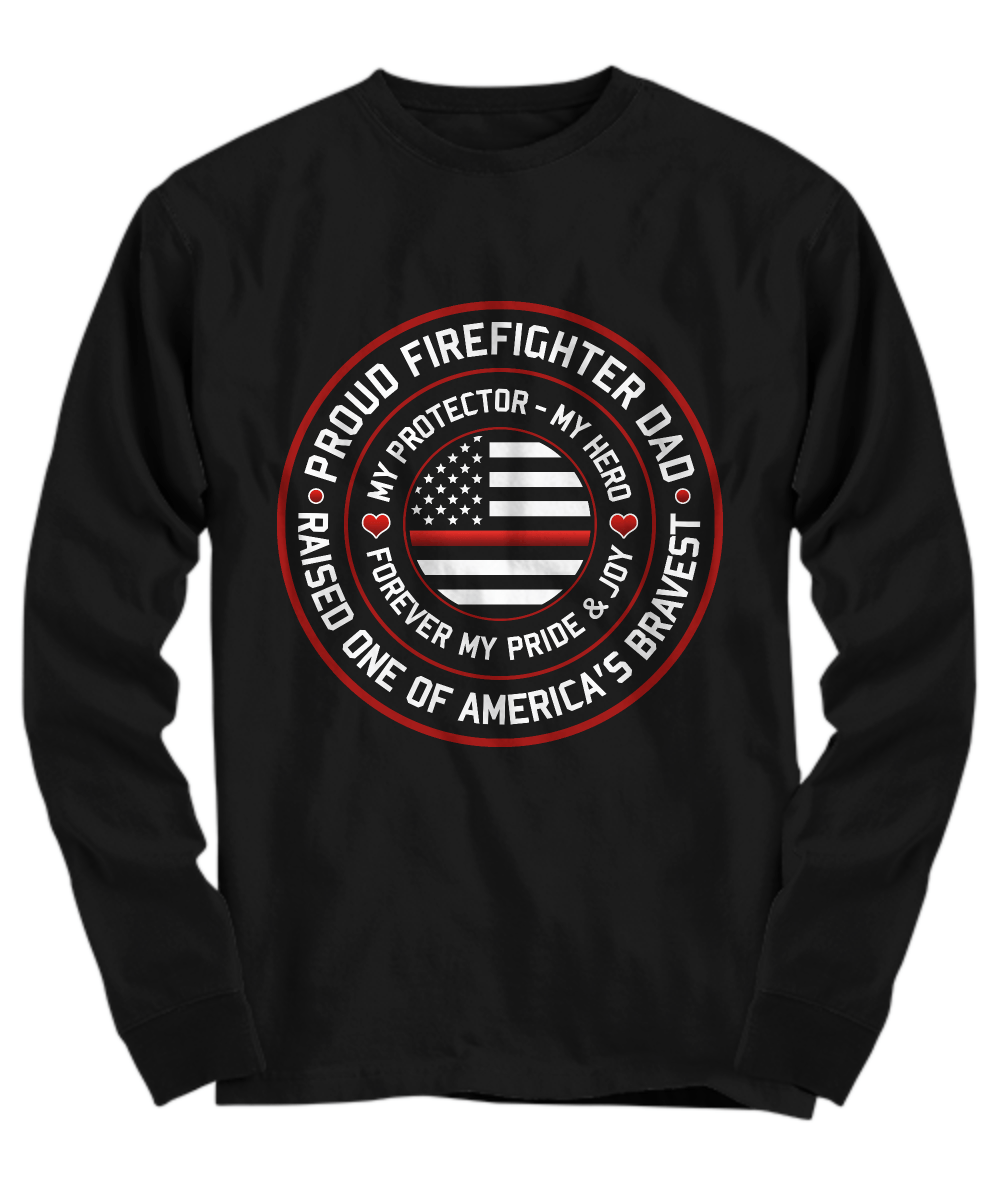 Proud Firefighter Dad Shirt - Heroic Defender