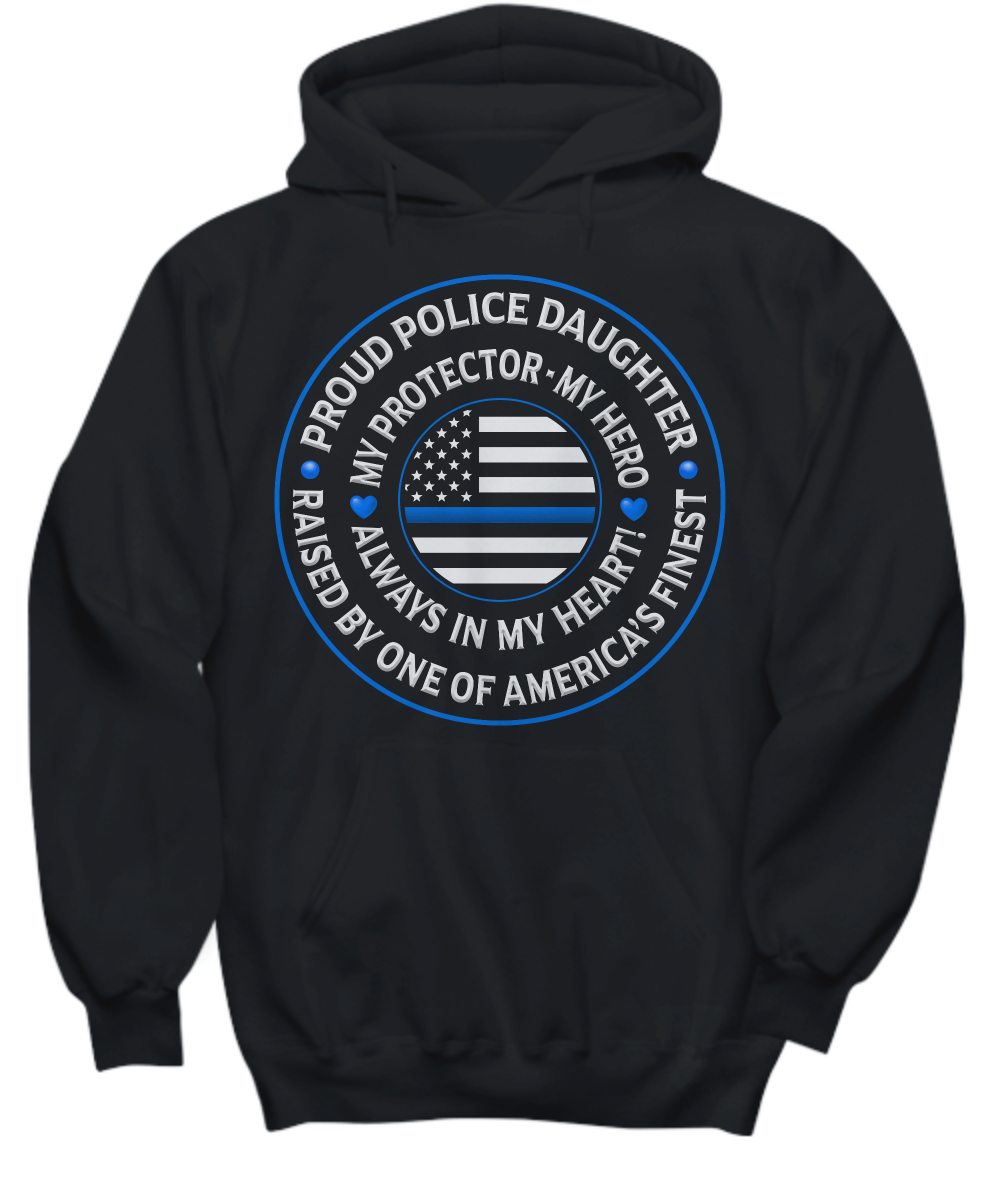 Police Daughter "Always In My Heart" Sweatshirt - Heroic Defender
